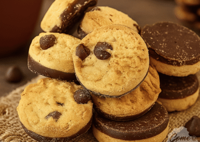 Biscoito Cookies baunilha com chocolate